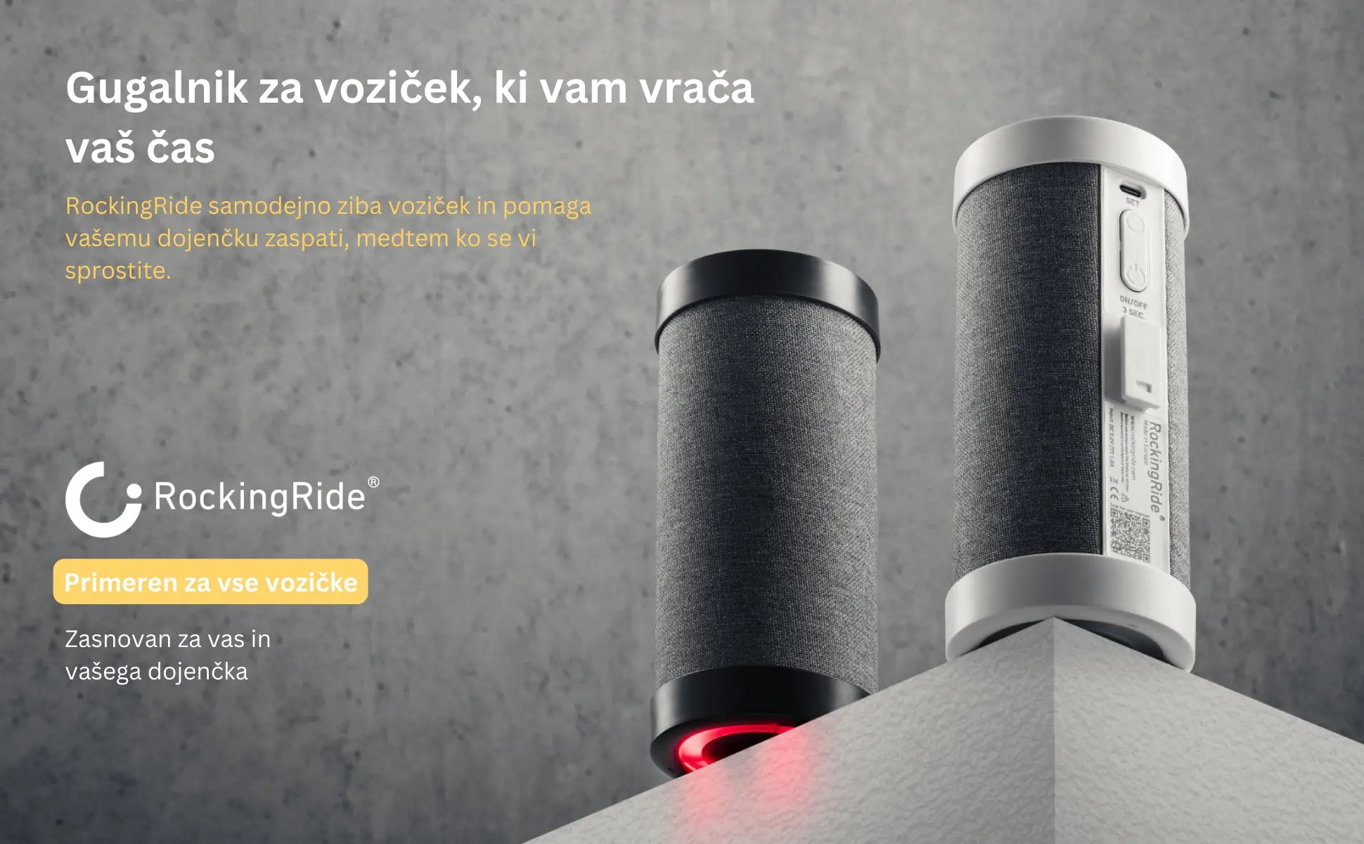 Gugalnik za voziček, ki vam vrača vaš čas